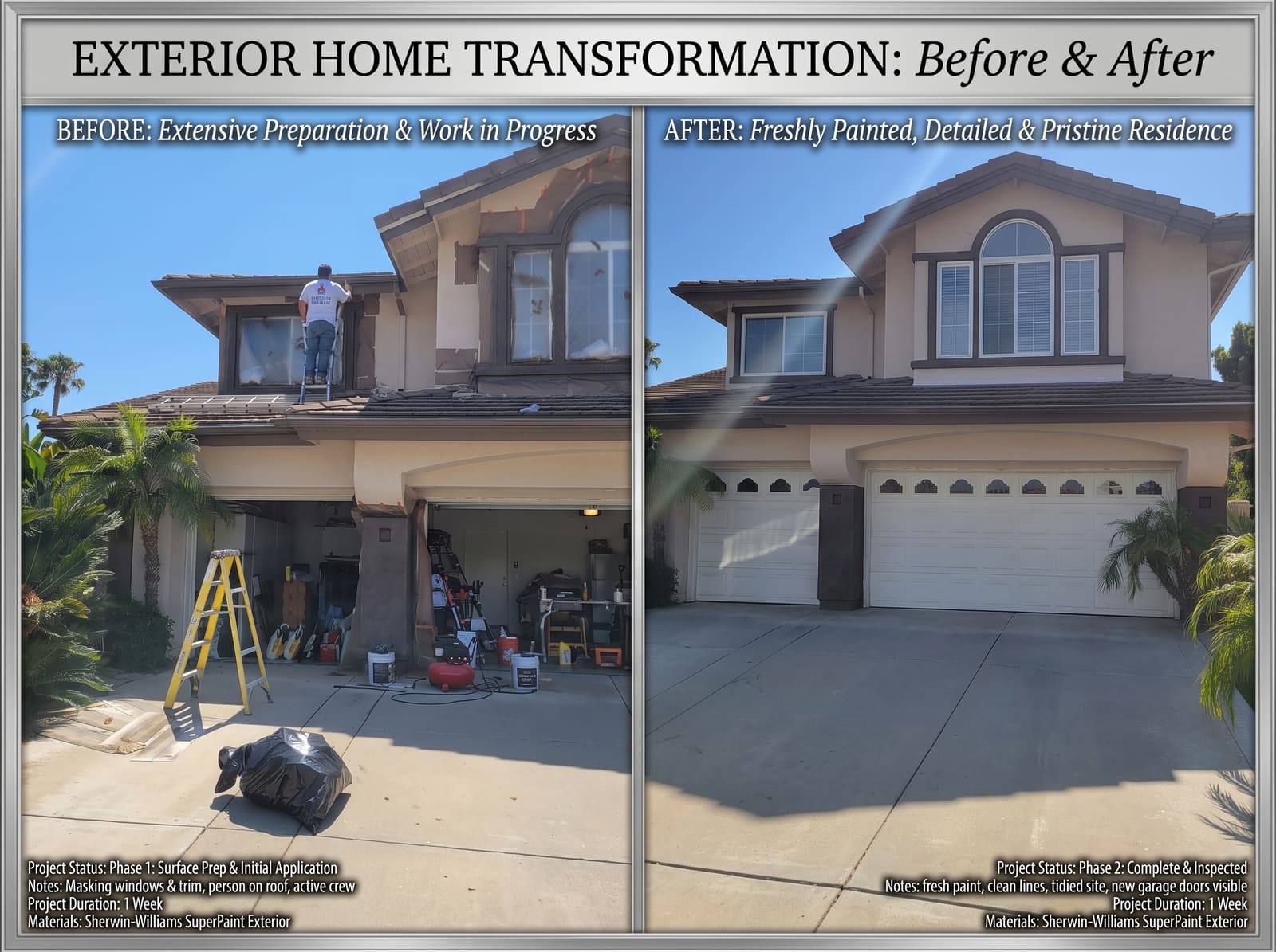 Exterior home transformation